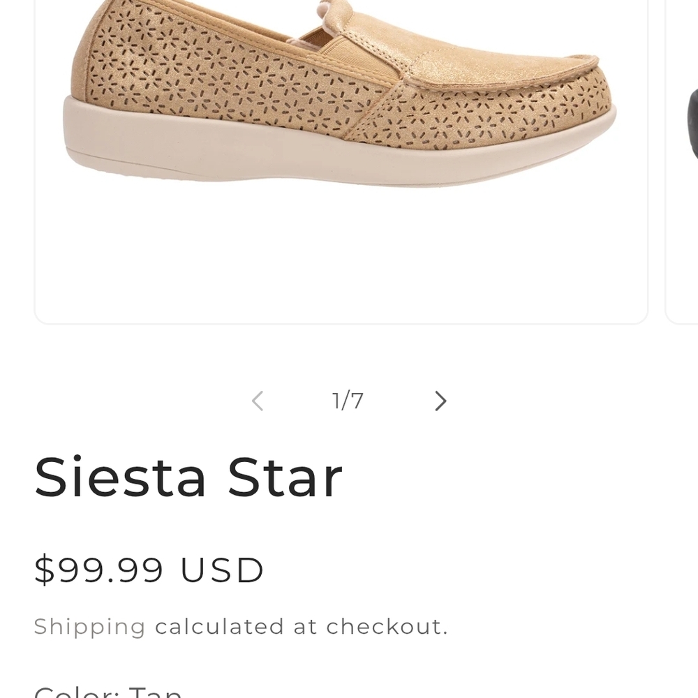 REVITALIGN Tan Siesta Star Loafers